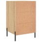 vidaXL Mesita de noche madera de ingeniería roble Sonoma 40x40x66 cm
