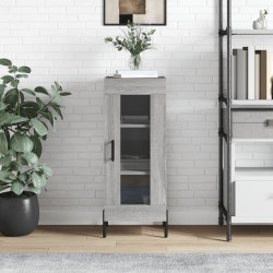 vidaXL Aparador madera de ingeniería gris Sonoma 34,5x34x90 cm