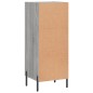 vidaXL Aparador madera de ingeniería gris Sonoma 34,5x34x90 cm vidaXL Aparador madera de ingeniería gris Sonoma 34,5x34x90 cm