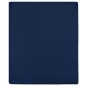 vidaXL Sábanas bajeras jersey 2 uds algodón azul marino 160x200 cm vidaXL Sábanas bajeras jersey 2 uds algodón azul marino 160x200 cm