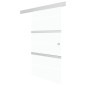 vidaXL Puerta corredera vidrio ESG y aluminio plateado 102,5x205 cm