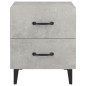 vidaXL Mesita de noche gris hormigón 40x35x47,5 cm vidaXL Mesita de noche gris hormigón 40x35x47,5 cm