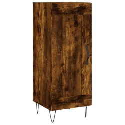 vidaXL Aparador madera de ingeniería roble ahumado 34,5x34x90 cm