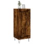 vidaXL Aparador madera de ingeniería roble ahumado 34,5x34x90 cm vidaXL Aparador madera de ingeniería roble ahumado 34,5x34x90 cm
