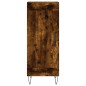 vidaXL Aparador madera de ingeniería roble ahumado 34,5x34x90 cm vidaXL Aparador madera de ingeniería roble ahumado 34,5x34x90 cm