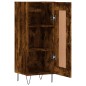 vidaXL Aparador madera de ingeniería roble ahumado 34,5x34x90 cm vidaXL Aparador madera de ingeniería roble ahumado 34,5x34x90 cm