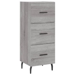 vidaXL Aparador madera de ingeniería gris Sonoma 34,5x34x90 cm