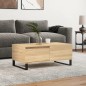 vidaXL Mesa de centro madera contrachapada roble Sonoma 90x50x36,5 cm vidaXL Mesa de centro madera contrachapada roble Sonoma 90x50x36,5 cm