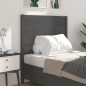 vidaXL Cabecero madera maciza de pino gris 96x4x100 cm vidaXL Cabecero madera maciza de pino gris 96x4x100 cm