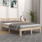 vidaXL Estructura de cama madera maciza 120x200 cm