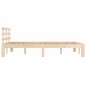 vidaXL Estructura de cama madera maciza 120x200 cm