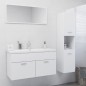 vidaXL Juego de muebles de baño madera de ingeniería blanco vidaXL Juego de muebles de baño madera de ingeniería blanco