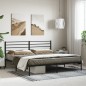 vidaXL Estructura de cama con cabecero metal negro 183x213 cm vidaXL Estructura de cama con cabecero metal negro 183x213 cm