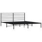 vidaXL Estructura de cama con cabecero metal negro 183x213 cm vidaXL Estructura de cama con cabecero metal negro 183x213 cm