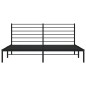 vidaXL Estructura de cama con cabecero metal negro 183x213 cm vidaXL Estructura de cama con cabecero metal negro 183x213 cm