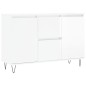 vidaXL Aparador de madera de ingeniería blanco brillante 104x35x70 cm vidaXL Aparador de madera de ingeniería blanco brillante 104x35x70 cm