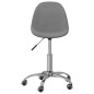 vidaXL Sillas de comedor giratorias 2 unidades tela gris claro