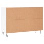vidaXL Aparador de madera de ingeniería blanco brillante 104x35x70 cm vidaXL Aparador de madera de ingeniería blanco brillante 104x35x70 cm