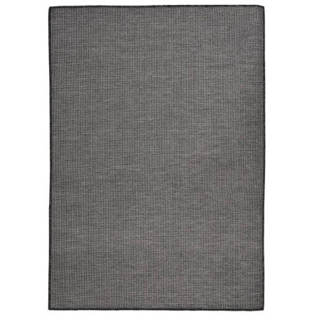 vidaXL Alfombra de exterior de tejido plano gris 140x200 cm