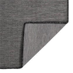 vidaXL Alfombra de exterior de tejido plano gris 140x200 cm
