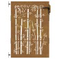 vidaXL Puerta de jardín acero corten diseño bambú 85x125 cm vidaXL Puerta de jardín acero corten diseño bambú 85x125 cm