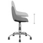 vidaXL Sillas de comedor giratorias 2 unidades tela gris claro