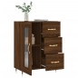 vidaXL Aparador de madera de ingeniería marrón roble 69,5x34x90 cm vidaXL Aparador de madera de ingeniería marrón roble 69,5x34x90 cm