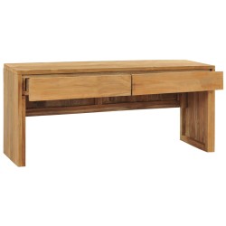 vidaXL Mueble para TV de madera maciza de teca 100x35x45 cm