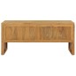 vidaXL Mueble para TV de madera maciza de teca 100x35x45 cm