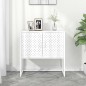 vidaXL Aparador de acero blanco 75x35x75 cm vidaXL Aparador de acero blanco 75x35x75 cm