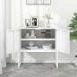 vidaXL Aparador de acero blanco 75x35x75 cm vidaXL Aparador de acero blanco 75x35x75 cm