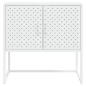 vidaXL Aparador de acero blanco 75x35x75 cm vidaXL Aparador de acero blanco 75x35x75 cm