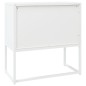 vidaXL Aparador de acero blanco 75x35x75 cm vidaXL Aparador de acero blanco 75x35x75 cm