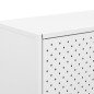 vidaXL Aparador de acero blanco 75x35x75 cm vidaXL Aparador de acero blanco 75x35x75 cm