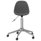 vidaXL Sillas de comedor giratorias 2 unidades tela gris oscuro