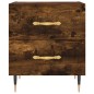 vidaXL Mesita noche 2 uds madera ingeniería roble ahumado 40x35x47,5cm vidaXL Mesita noche 2 uds madera ingeniería roble ahumado 40x35x47,5cm