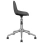 vidaXL Sillas de comedor giratorias 2 unidades tela gris oscuro