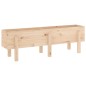 vidaXL Arriate elevado de jardín madera maciza de pino 121x30x38 cm vidaXL Arriate elevado de jardín madera maciza de pino 121x30x38 cm