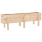 vidaXL Arriate elevado de jardín madera maciza de pino 121x30x38 cm vidaXL Arriate elevado de jardín madera maciza de pino 121x30x38 cm