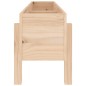 vidaXL Arriate elevado de jardín madera maciza de pino 121x30x38 cm vidaXL Arriate elevado de jardín madera maciza de pino 121x30x38 cm