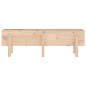 vidaXL Arriate elevado de jardín madera maciza de pino 121x30x38 cm vidaXL Arriate elevado de jardín madera maciza de pino 121x30x38 cm