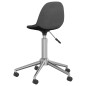 vidaXL Sillas de comedor giratorias 2 unidades tela gris oscuro