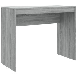 vidaXL Escritorio de madera contrachapada gris Sonoma 90x40x72 cm