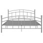 vidaXL Estructura de cama de metal gris 180x200 cm vidaXL Estructura de cama de metal gris 180x200 cm