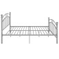 vidaXL Estructura de cama de metal gris 180x200 cm vidaXL Estructura de cama de metal gris 180x200 cm