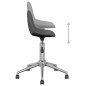 vidaXL Sillas de comedor giratorias 2 unidades tela gris oscuro