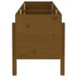 vidaXL Arriate elevado de jardín madera pino marrón miel 160x50x57 cm vidaXL Arriate elevado de jardín madera pino marrón miel 160x50x57 cm