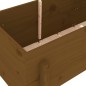 vidaXL Arriate elevado de jardín madera pino marrón miel 160x50x57 cm vidaXL Arriate elevado de jardín madera pino marrón miel 160x50x57 cm