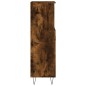 vidaXL Armario de baño madera contrachapada roble ahumado 30x30x100 cm vidaXL Armario de baño madera contrachapada roble ahumado 30x30x100 cm