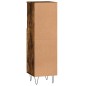 vidaXL Armario de baño madera contrachapada roble ahumado 30x30x100 cm vidaXL Armario de baño madera contrachapada roble ahumado 30x30x100 cm
